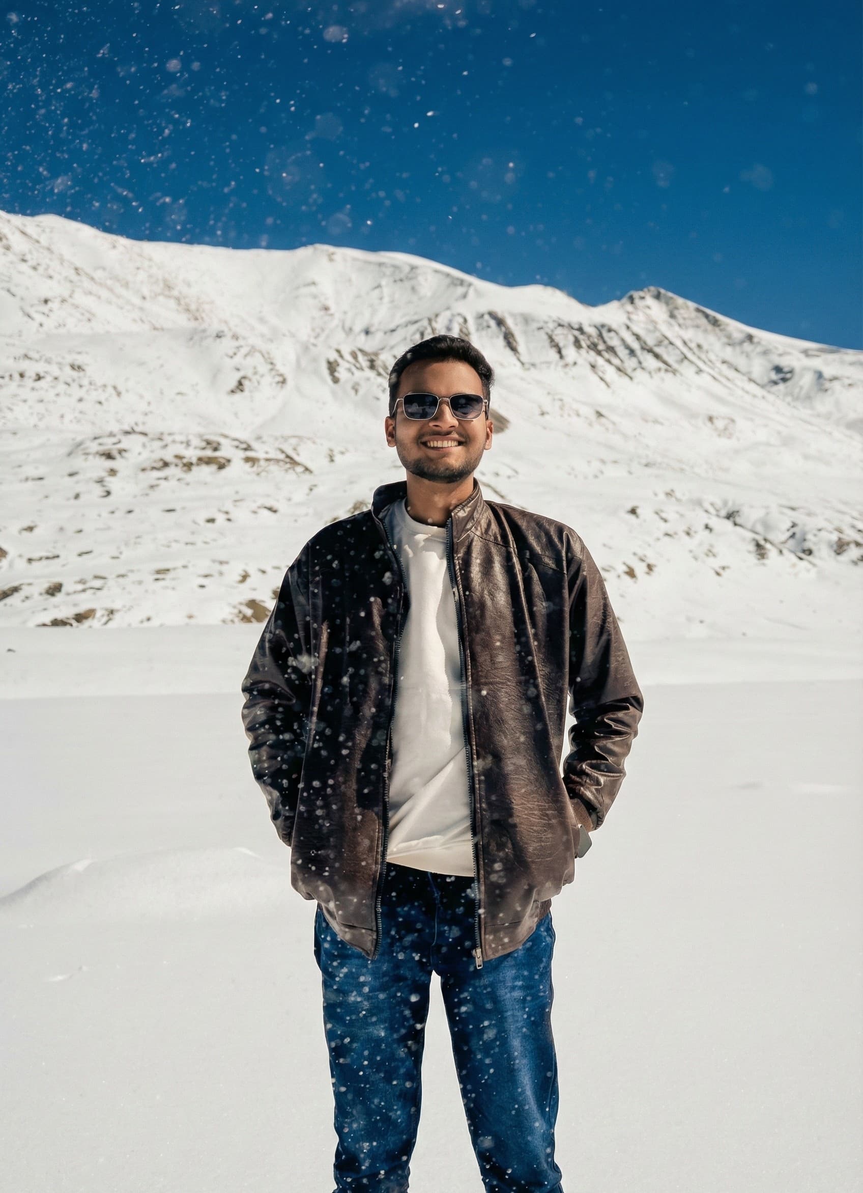 Just Nikhil… casually out here looking illegally handsome.